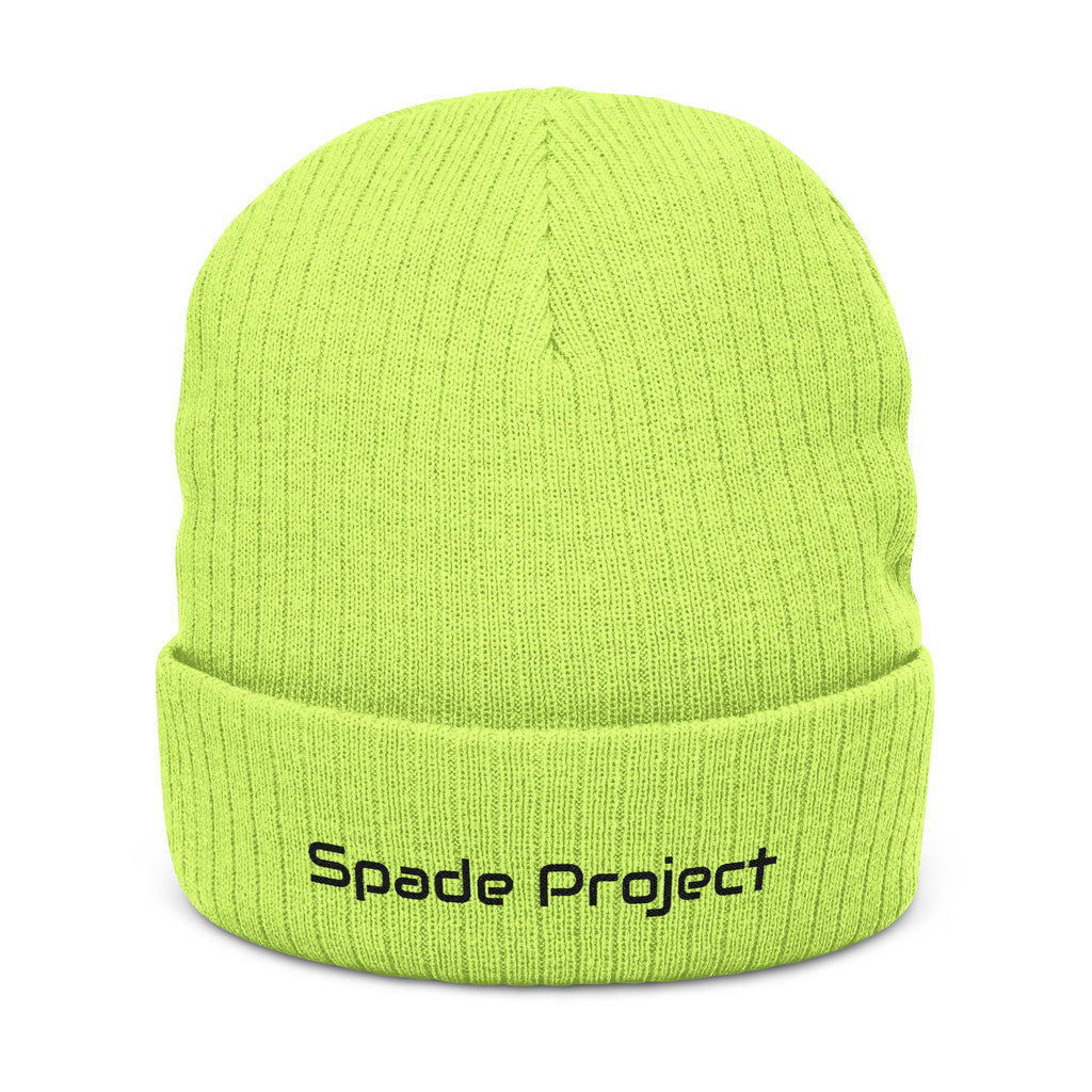 Ribbed Knit Beanie (Embroidery)